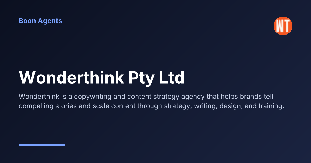 Wonderthink Pty Ltd — company overview