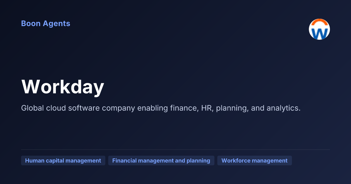 Workday — company overview