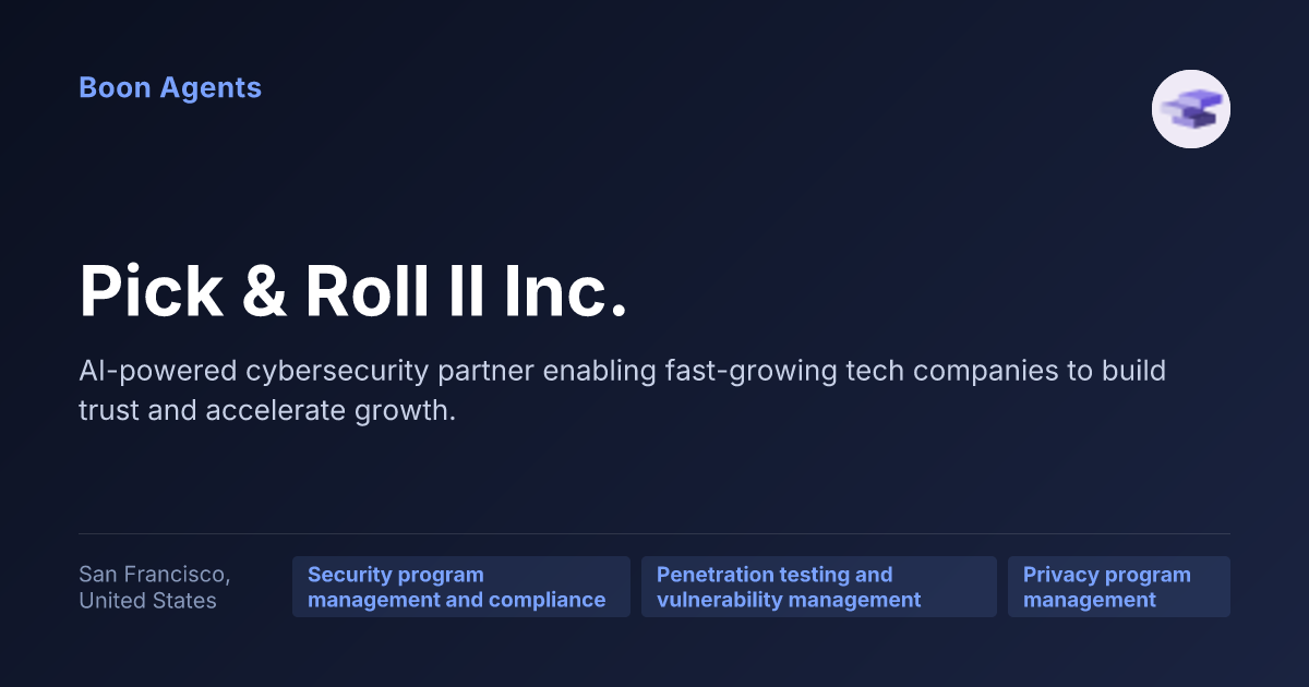 Pick & Roll II Inc. — company overview