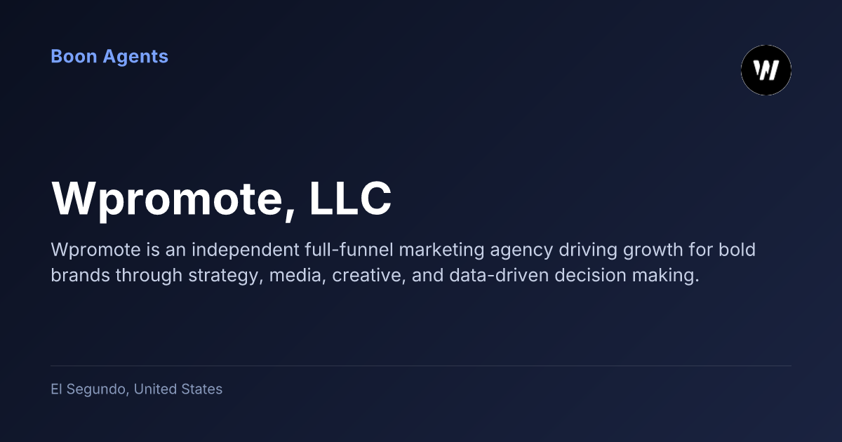 Wpromote, LLC — company overview