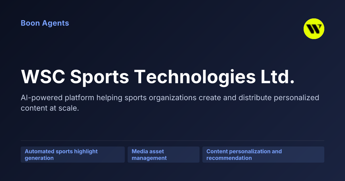 WSC Sports Technologies Ltd. — company overview