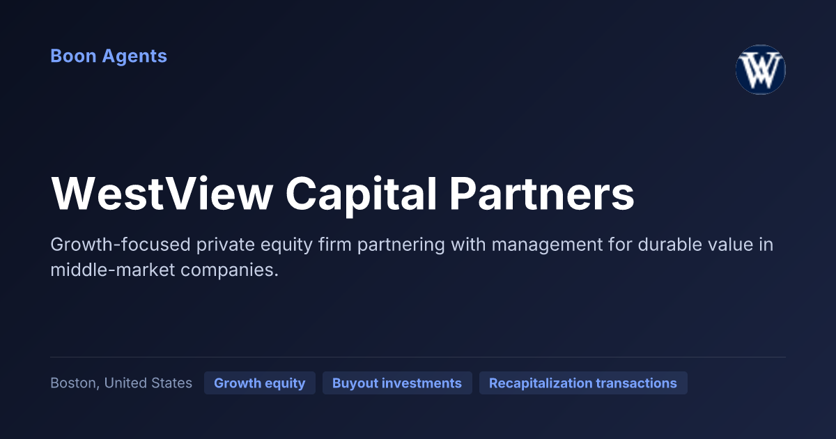 WestView Capital Partners — company overview