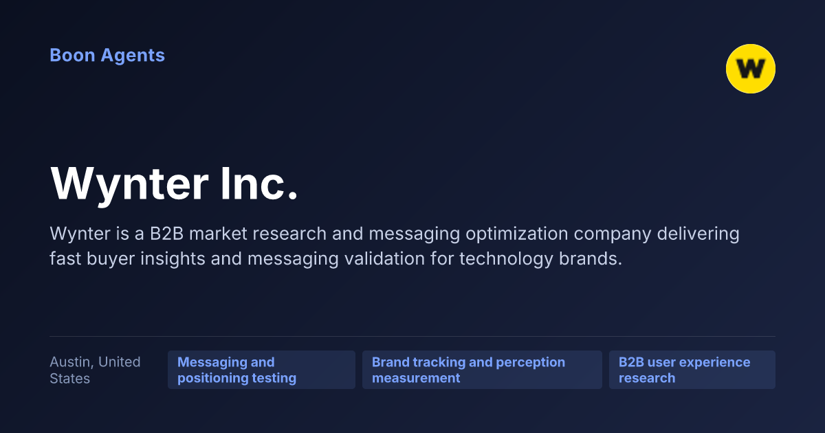 Wynter Inc. — company overview