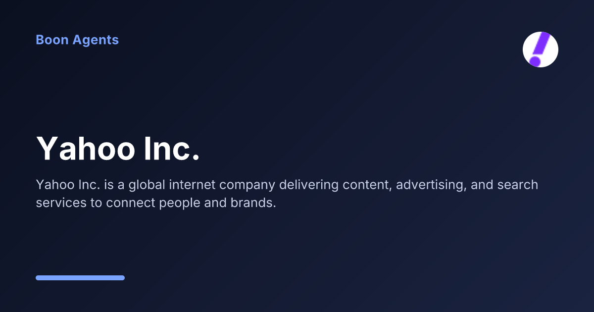 Yahoo Inc. — company overview
