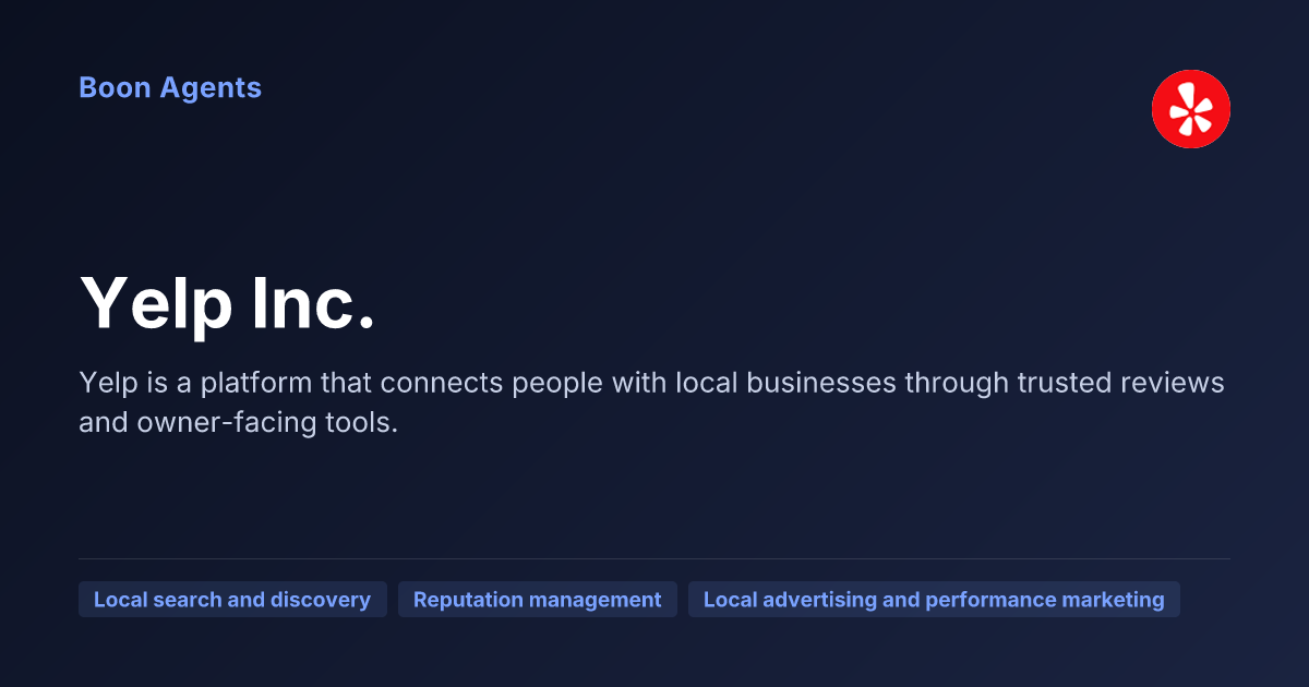 Yelp Inc. — company overview