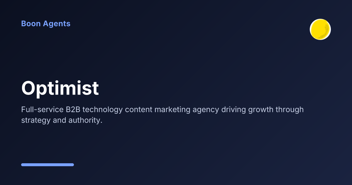 Optimist — company overview