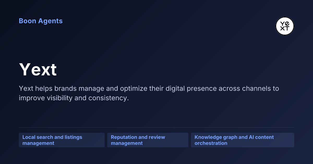 Yext — company overview