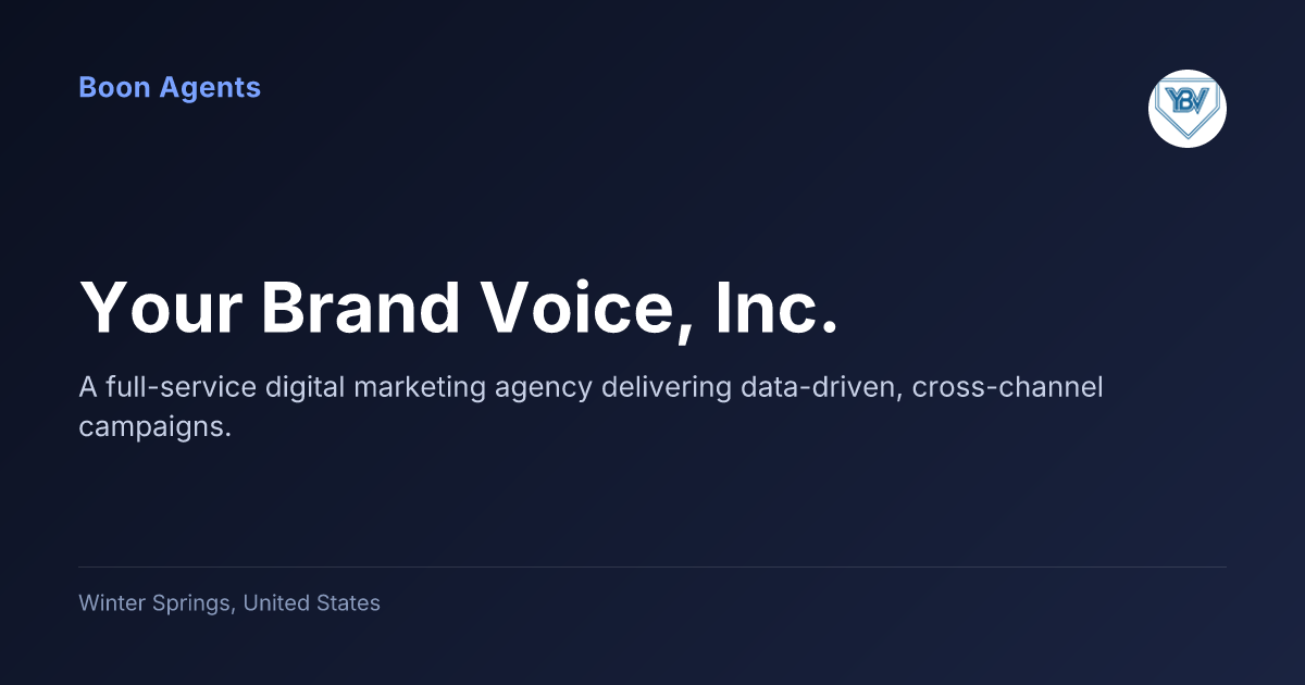 Your Brand Voice, Inc. — company overview