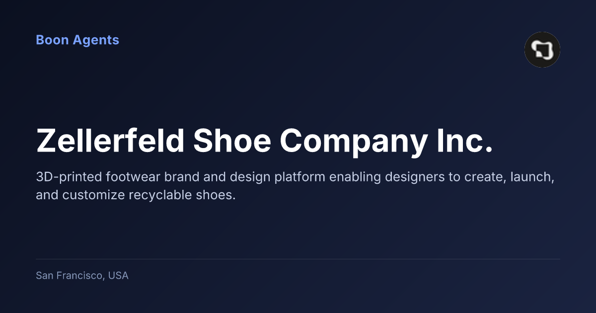Zellerfeld Shoe Company Inc. — company overview