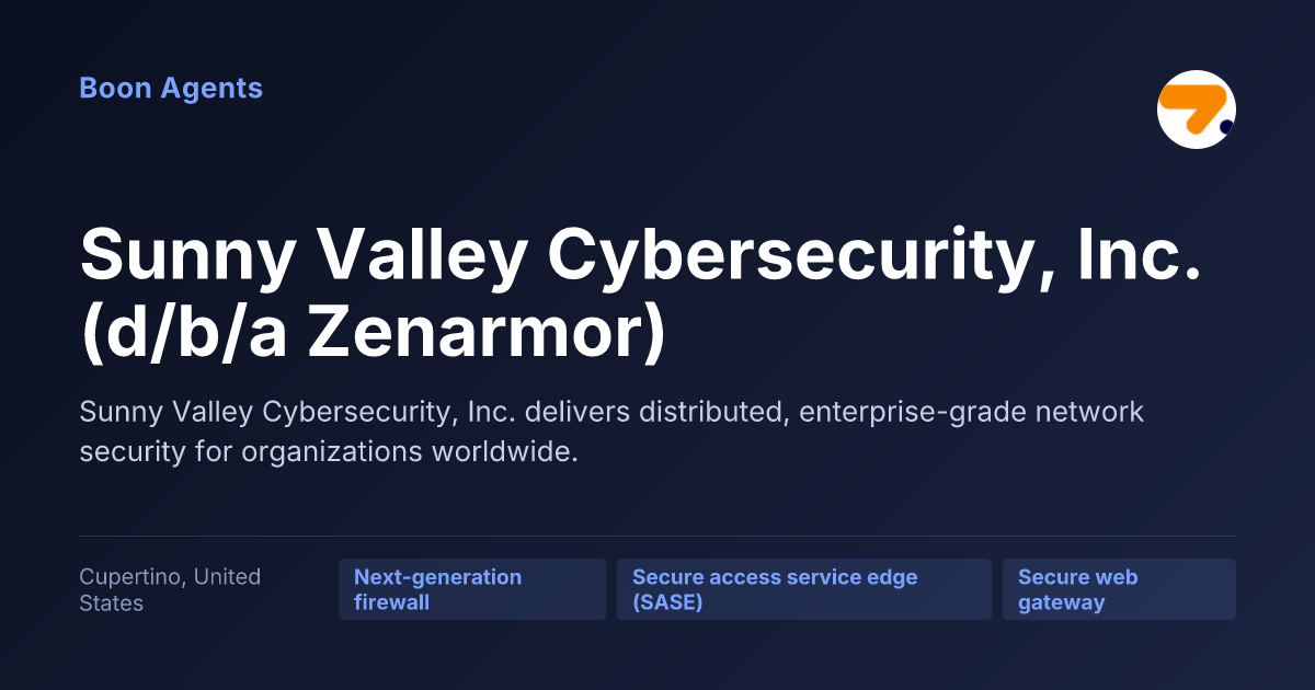 Sunny Valley Cybersecurity, Inc. (d/b/a Zenarmor) — company overview