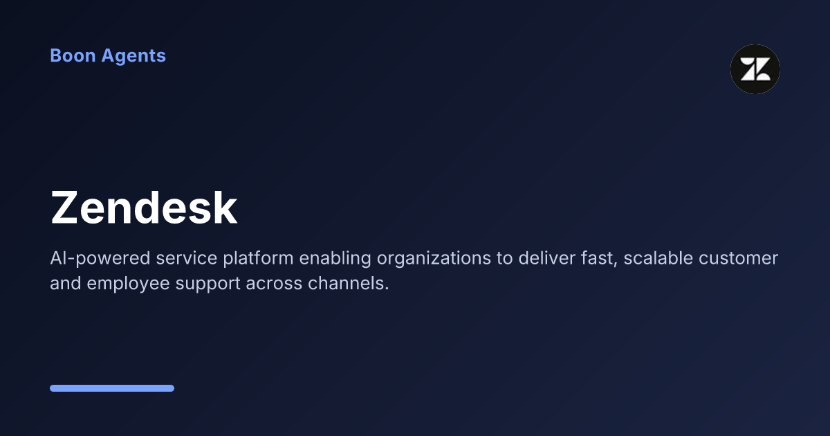 Zendesk — company overview