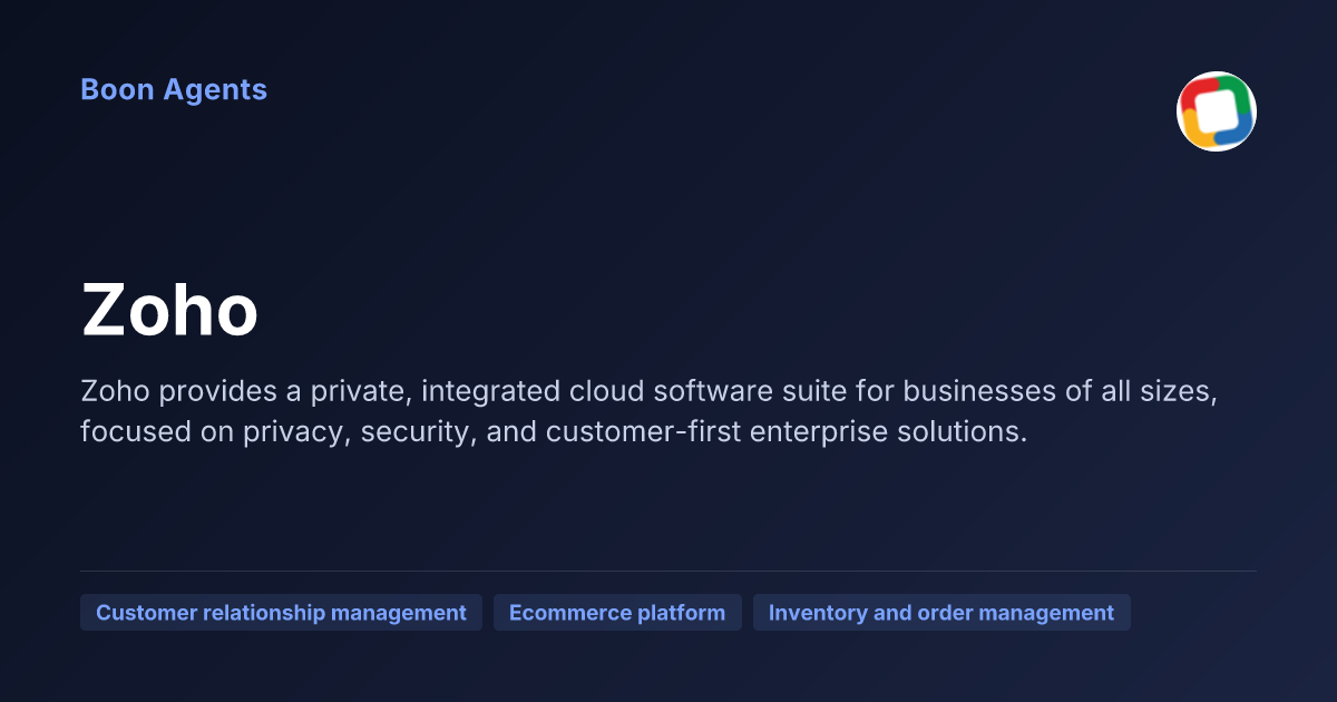 Zoho — company overview